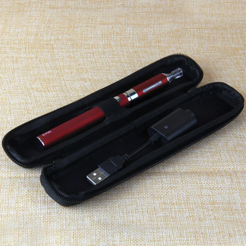 Evod Vaporizer Pen 시동기 장비 소형 지퍼 케이스 650 900 1100 mah eGo 건전지 mt3 evod 1.6 ml clearomizer cartomizer 분무기