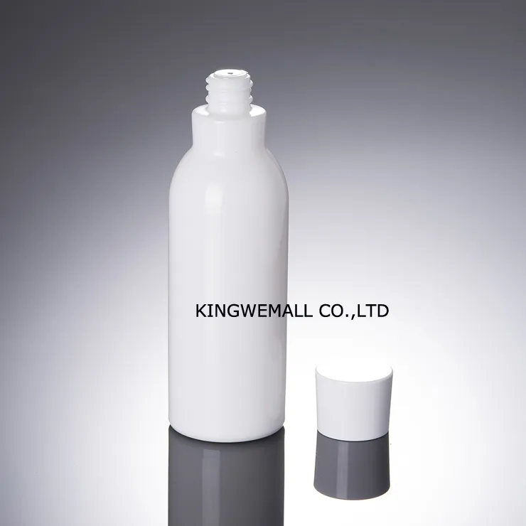 الجملة 300PCS 150ML زجاجة من الزجاج الأبيض مع غطاء أبيض ، وزجاجة محلول السيراميك والخزف ، 150 مل زجاجة مستحضرات التجميل الزجاجية