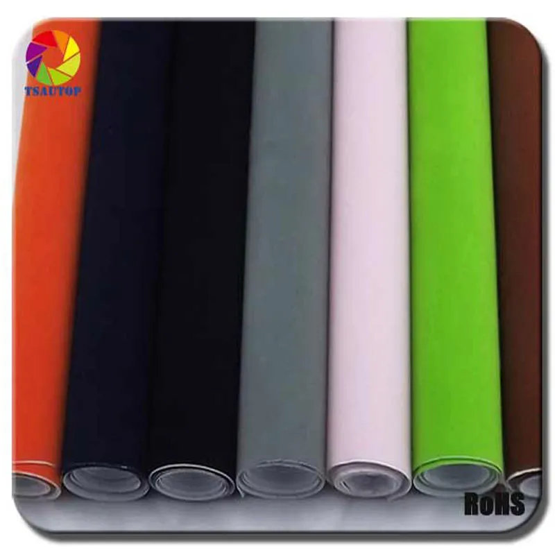 cnHGarts New Air Channel 1.52*15M Velvet Car Wrap Vinyl Car wrapping for Car Stickers