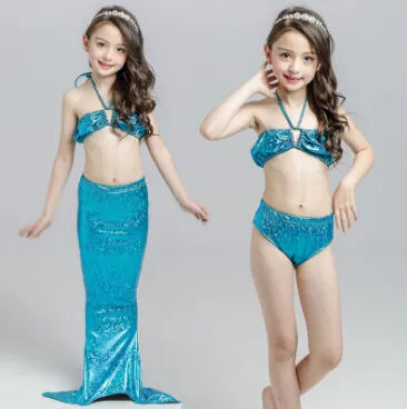 American and European children's mermaid bathing suit, the little mermaid's tail swimsuit, girl beach bikini bikini