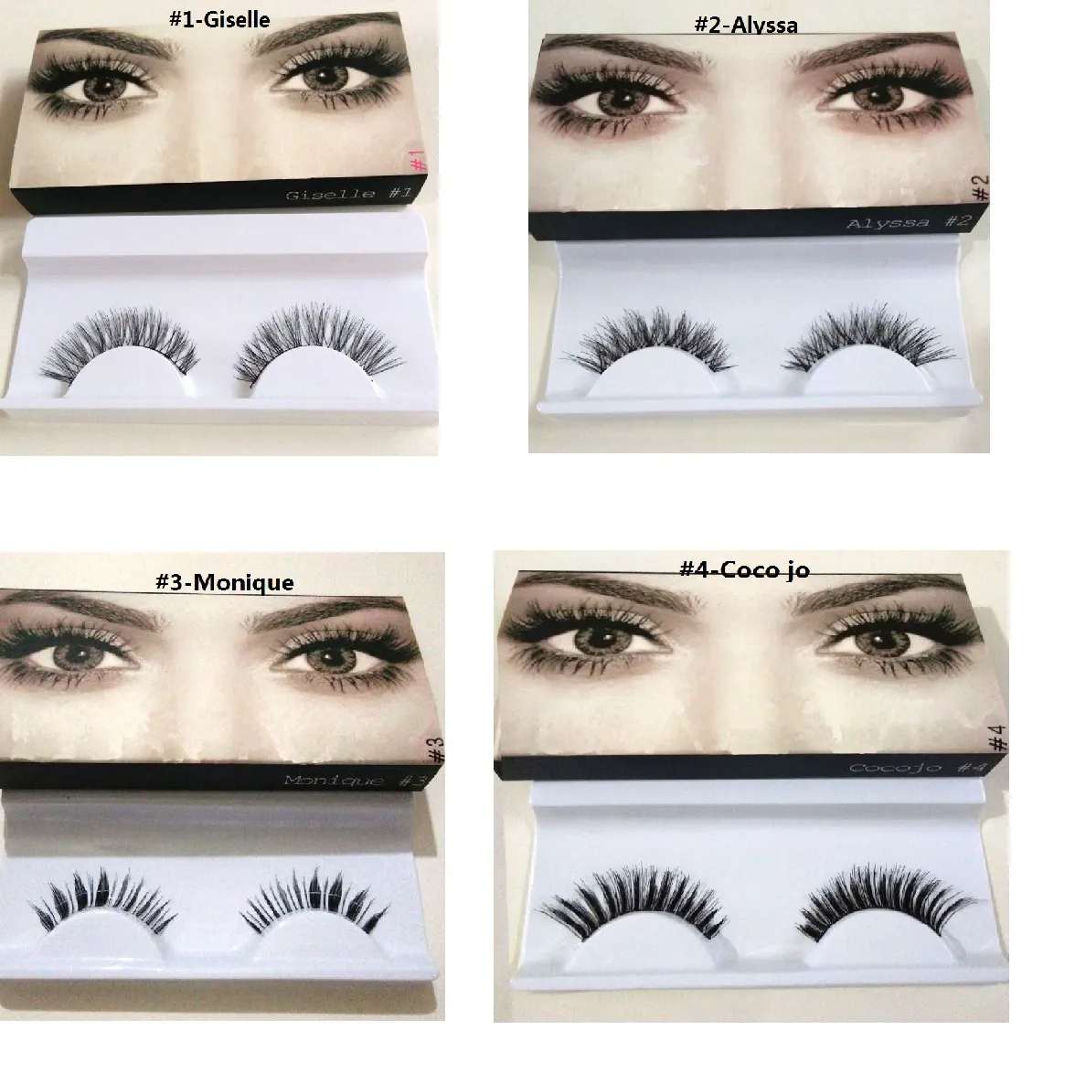 Cílios Falsos 20 Tipos Handmade Handmade 3D Mink Hair Eye Lash Extensões Natural Sintética Cílios Fibra Eyes Beauty Maquiagem ferramenta