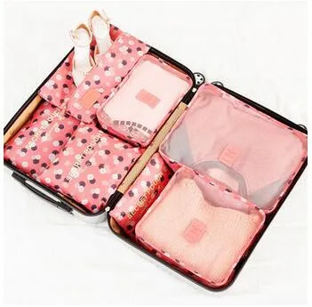 Travel bag of luggage packing finishing bag shoes underwear makeup bags