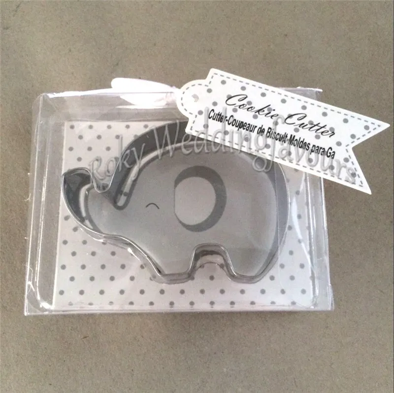 Stainless Steel Elephant Cookie Cutter Baby Shower Party Gifts Birthday Theme Keepsake Kids Event Suppliers