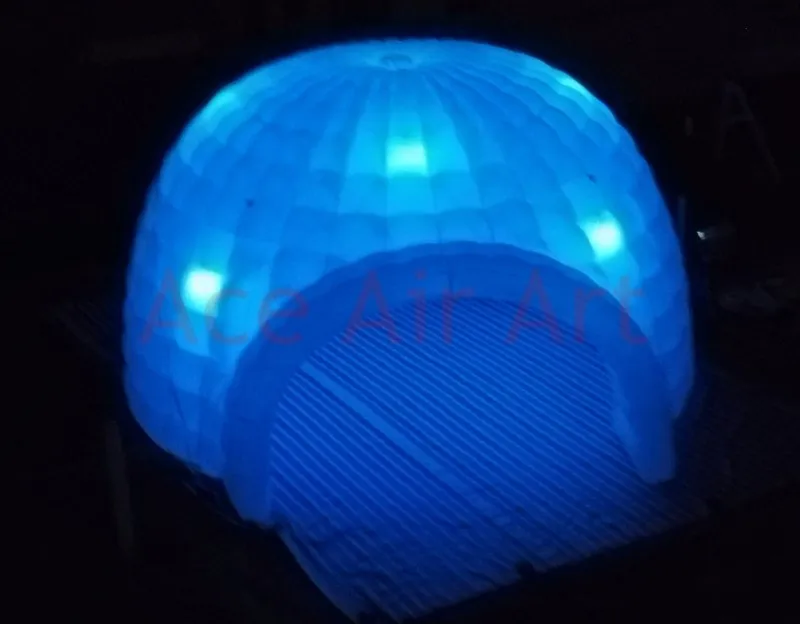 cupola a led gigante grande tenda Marquee di casa gonfiabile igloo evento francese