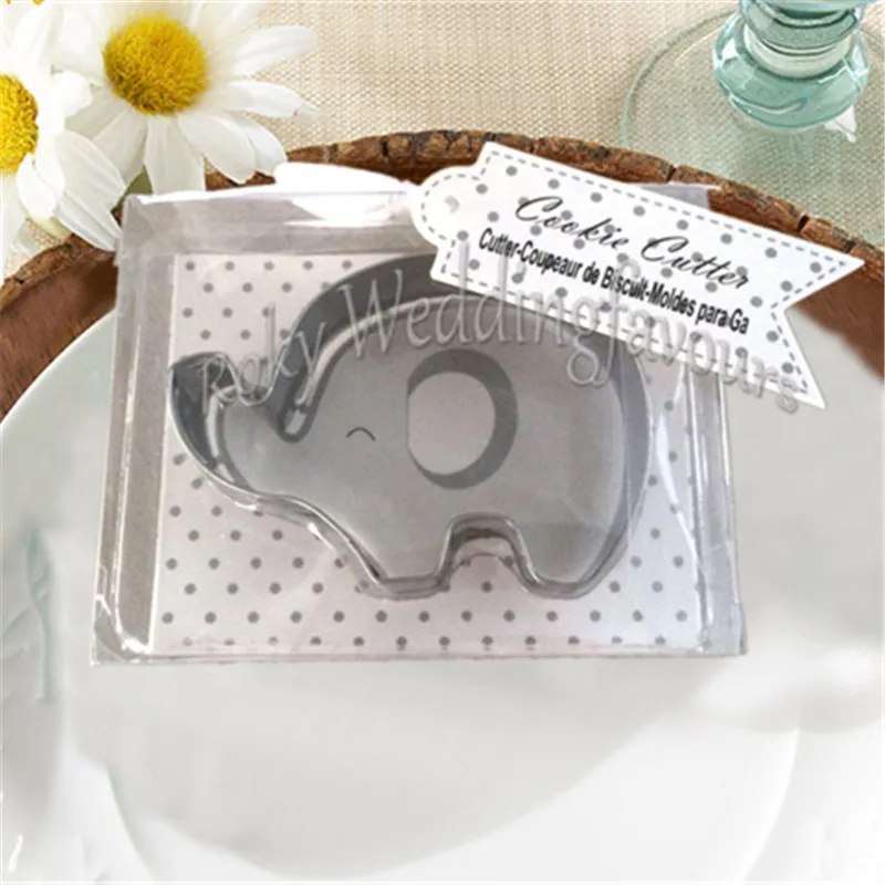 Stainless Steel Elephant Cookie Cutter Baby Shower Party Gifts Birthday Theme Keepsake Kids Event Suppliers