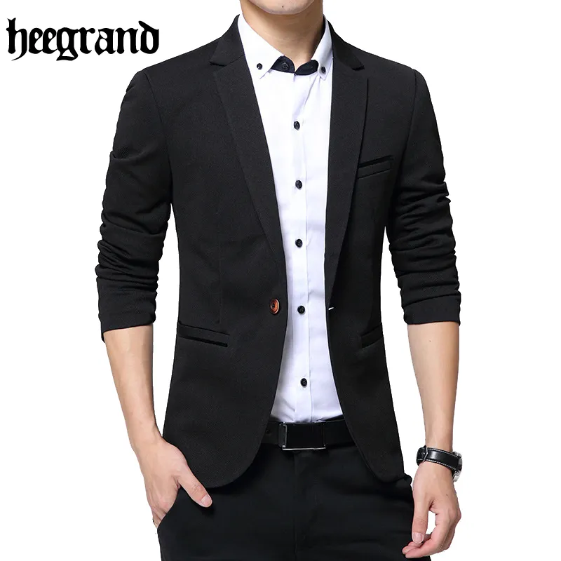 Wholesale- HEE GRAND 2017 New Fashion Style Luxury Business Casual Suit Men Formal Banquet Dress Beautiful Design Plus Size M-5XL MWX391