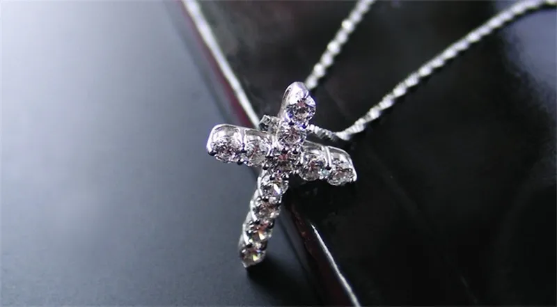 Yamni Luxury Original 925 Серебряное серебряное ожерелье Принцесса роскошное бриллиантовое ожерелье для женщин и женщин N106721467