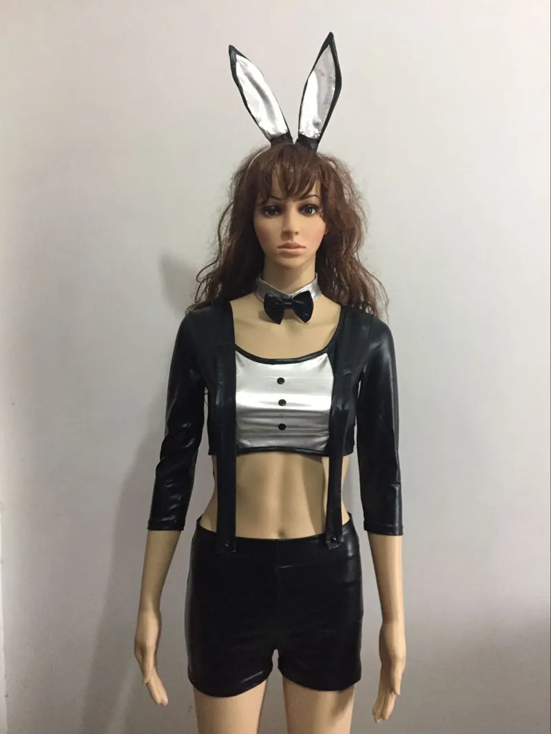 Hot Selling Sexy Bunny Rabbit Cosplay Costume Funny Bunny Gril Halloween Party Cosplay Outfit Sexy Hen Party Uniforms Set