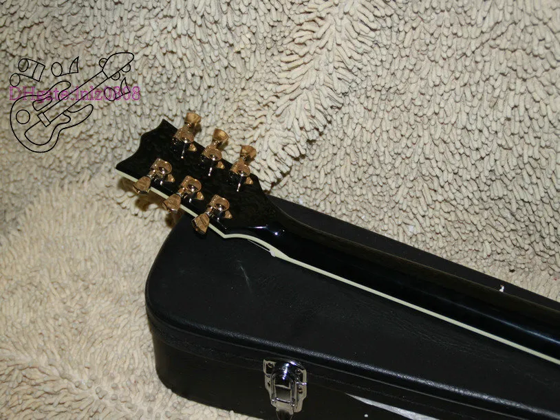 Atacado Guitarra Elétrica Custom Shop Preto Guitarra Elétrica Inlay Fingerboard Nova Chegada OEM Guitarra QUENTE
