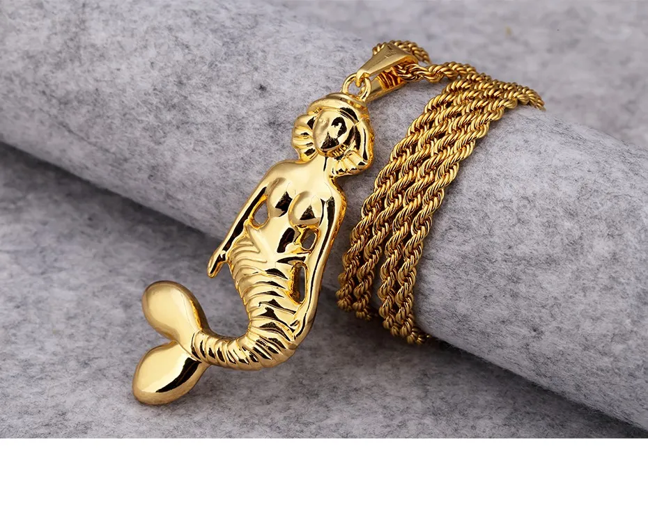 بيع المصنع تصميم الذهب مطلي بالذهب جميل قلادة قلادة قلادة الهيب هوب المجوهرات للرجال النساء