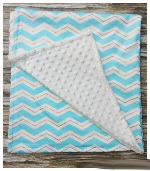 Baby-Ins Handbuch minky Decke Streifen interlaced Säugling Baby Kind Chevron Verpackung Mode Wagen handgemachte Teppich Kinderzimmer Bettwäsche