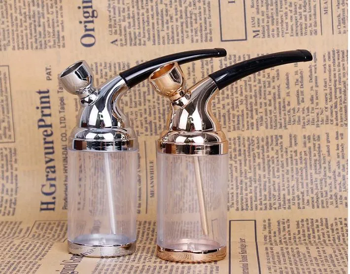 Smoking Pipes New Water Filter Gold Pipe High Efficiency Healthy Men's Portable Copper Dual-use Bucket