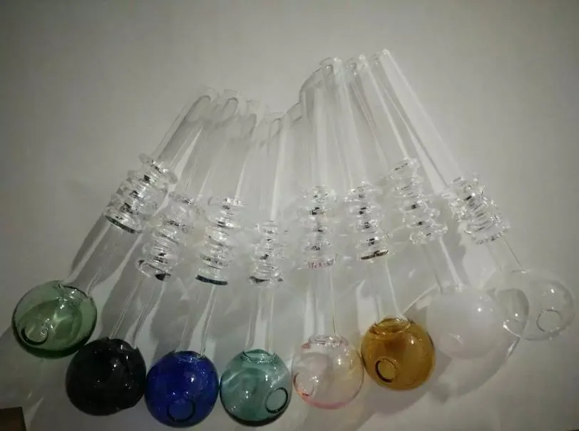 Spraying pots bongs accessories Oil Burner Glass Pipes Water Pipes Glass Pipe Oil Rigs Smoking with Dropper Glass
