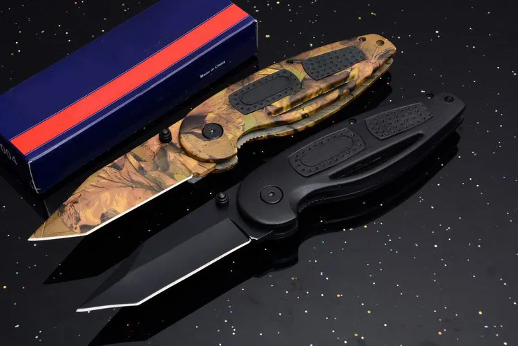 Özel Teklif Smith Survival Taktik Katlanır Bıçak 440C 57HRC Siyah Blade Alüminyum Kolu EDC Cep Bıçaklar Perakende Kutusu ile