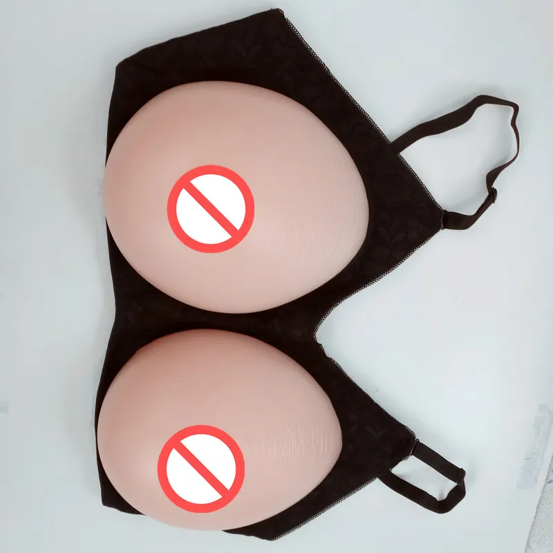 Supporto reggiseno di colore nero Protesi mammaria in silicone Busto artificiale Enhancer Tette finte Forma Crossdresser Shemale User