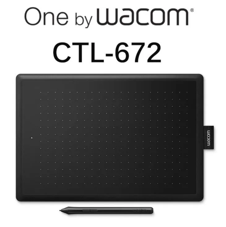 Digital Drawing Tablet Pad CTL 472 CTL 672 2024 Graphics Tablet w 2048 Pressure Small Medium Black Red