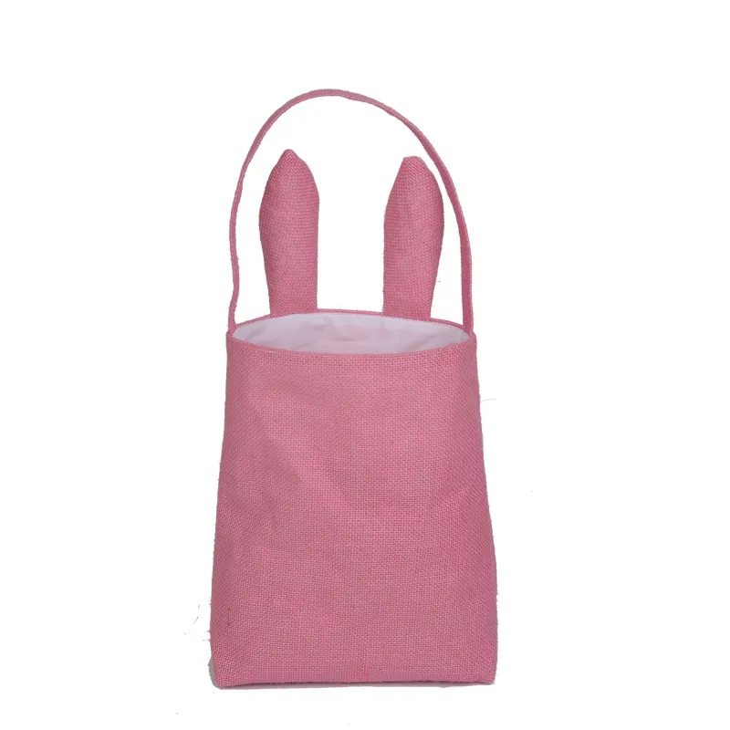 Wholesale Easter Bunny Ears Cotton Linen Basket Bags 10 Styles For Fine