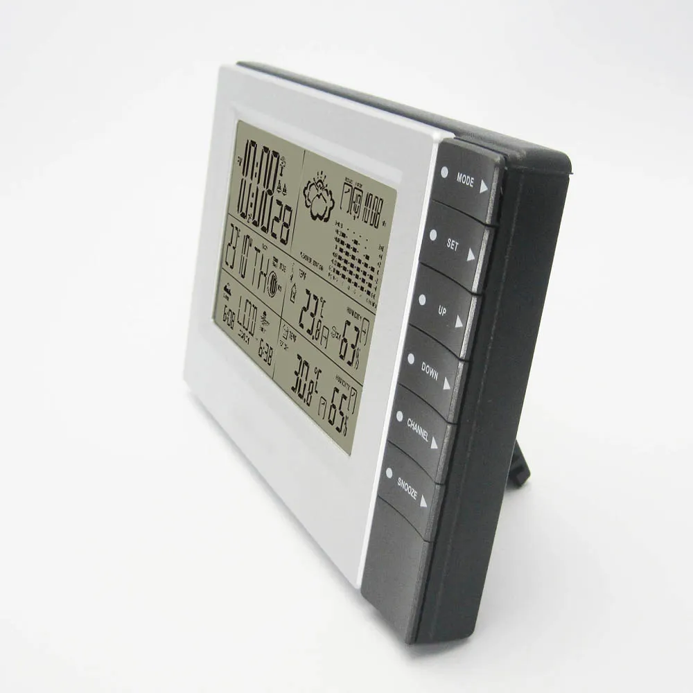 Wireless Digital Weather Station Clock: Indoor Outdoor Temperature ...