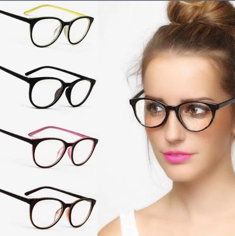 2017 Women Cat Eye Decoration Eyewear Optical Glasses Frame Brand Designer Clear Lens Eyeglasses 10pcs/Lot Free Shipping
