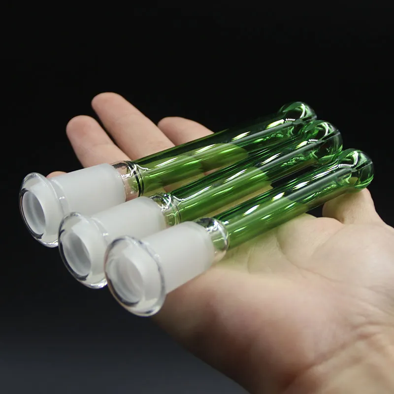 Tiges de diffuseur en aval de couleur verte en verre de haute qualité pour tuyaux en verre et tiges en verre pour bong
