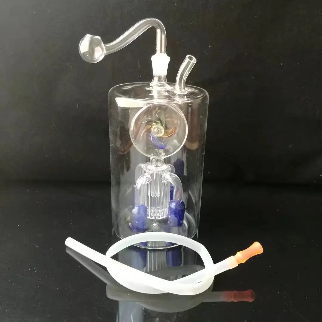 Large round belly windmill four claw filter bongs , Wholesale glass bongs, glass water pipe, glass oil burner, adapter, bowl
