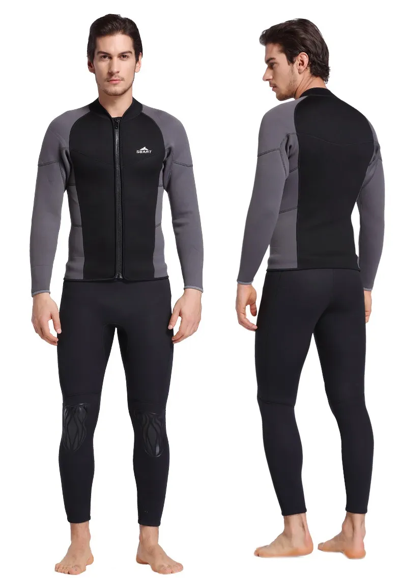 New arrival 3mm neoprene long sleeve diving jacket professional wetsuit for men jacket only9023406