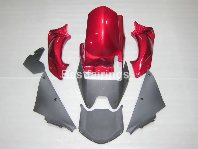 Gratis 7 gåvor Fairing Kit för Kawasaki Ninja ZX14R 06 07 08 09 10 11 Röd vit insprutning Mögel Mässor ZZR1400 2006-2011 OP18