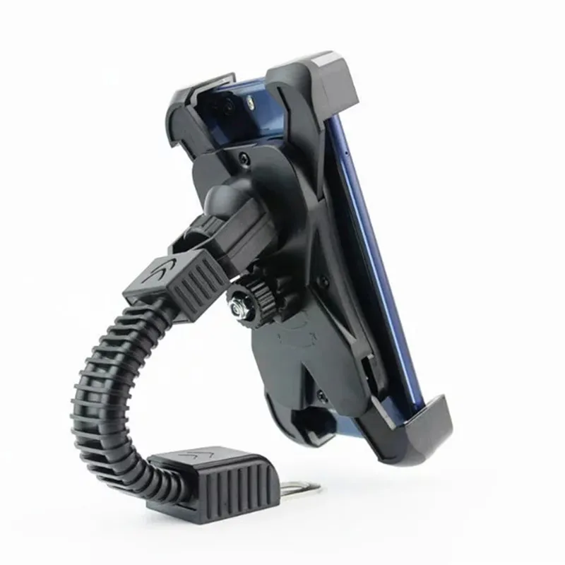 Motorcycle Phone Holder Stand Motorbike rearview mirror Mount Bracket With Edge Protector for samsung huawei xiaomi LG