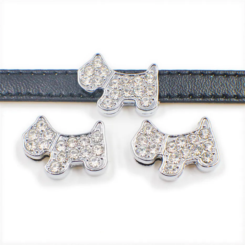 Multiple choices 8mm catdog footprint paw bone Slide Charms Fit 8mm Pet Collar DIY Necklace Bracelet keychains69365225416614