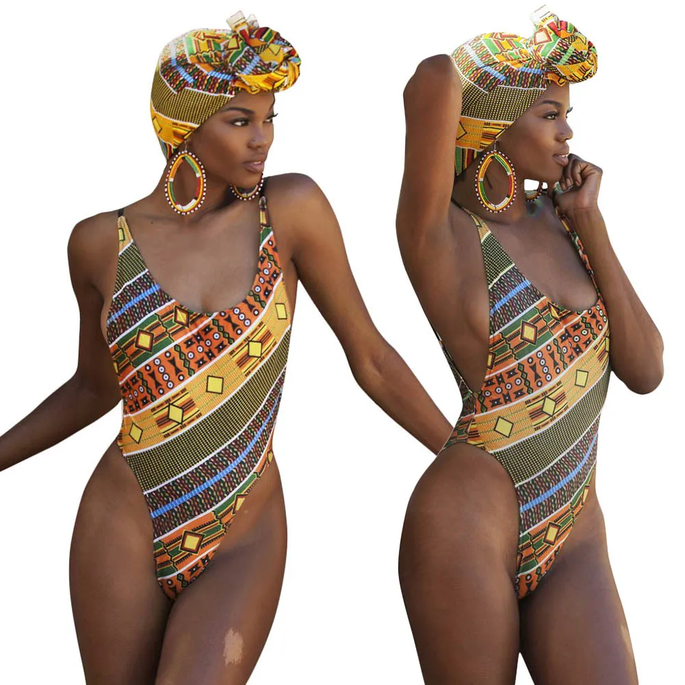 Hisimple African Womens One Piece Swimsuit Plus Size Badkläder Stor Tjej Mesh Sheer Backless Baddräkt Svart Sexig Monokinis Beachwear