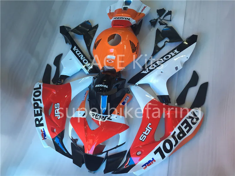 Kit de carénage de moto ABS, 3 cadeaux, pour Honda CBR1000RR 2004 2005 1000RR 04 05, carrosserie noir Orange rouge blanc AHA8