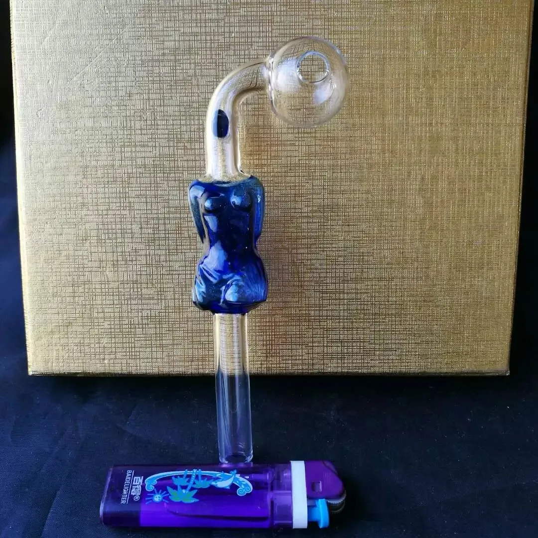 Accessoires de bongs en verre de brûleur de coude de couleur, pipes à fumer en verre colorées mini pipes à main multicolores meilleure pipe en verre cuillère