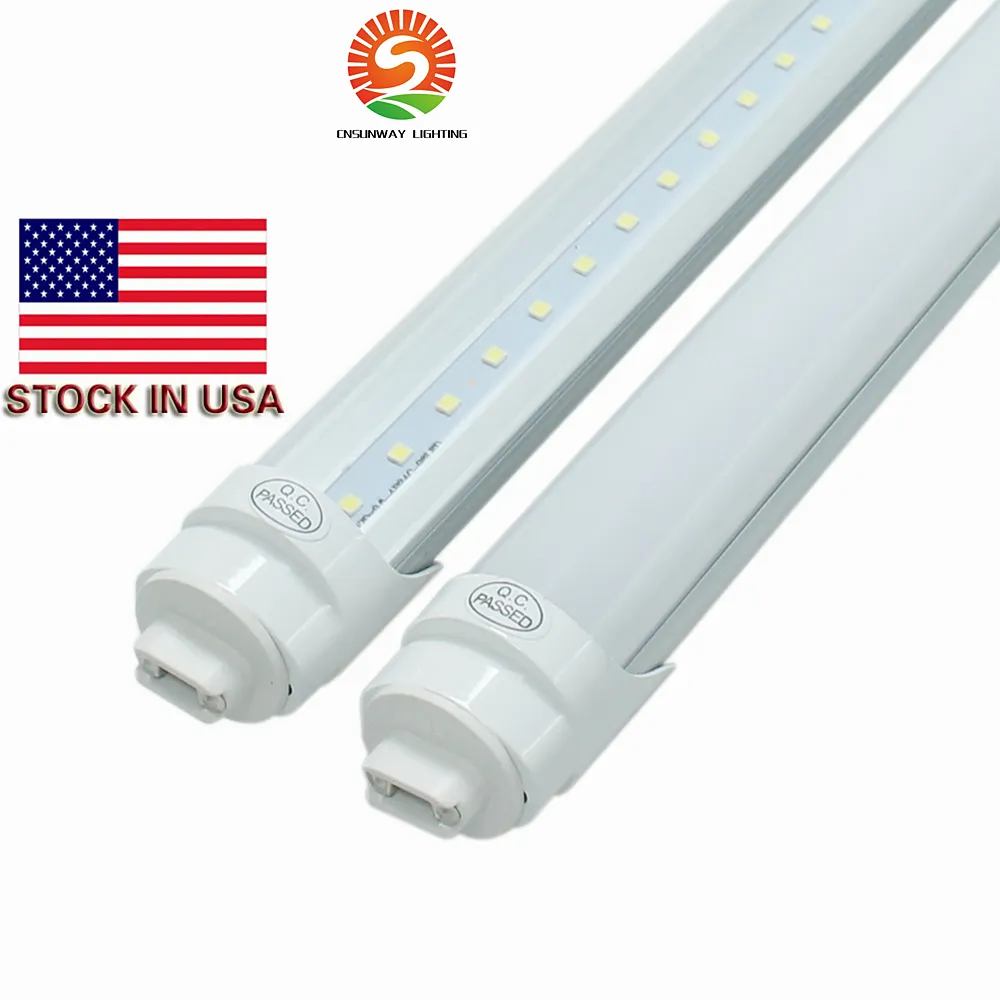 R17D 8ft T8 Led Tube Light colore bianco freddo 6000K 45W SMD 2835 Led Tubi fluorescenti Lampadine AC 85-265V Confezione da 20