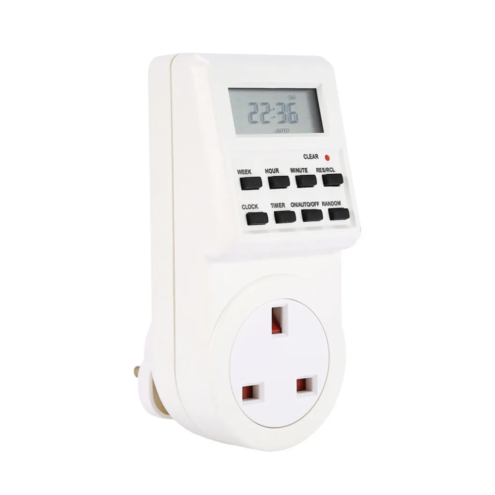 Programmable Timer Socket Programmable Digital Timer Switch Socket LCD Electronic Smart Plug With ...