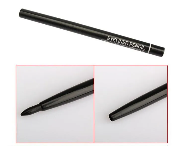 Svart professionell vattentät flytande eyeliner Automatisk rotation Delineador Pen Pencil Kosmetiska ögon Eyebrow Beauty Makeup Beauty C7511777