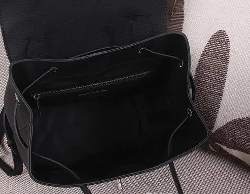 نساء M41815 حقيبة ظهر لوكمي ناعمة من الجلد الخارجي من الألياف الدقيقة للبطانة الجلدية العلوية المقبض إغلاق قفل قابلة للتعديل 270D