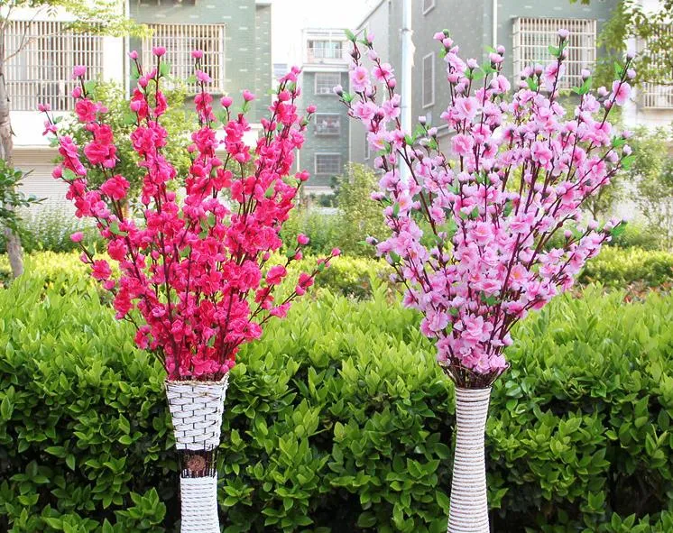 Ghirlanda Di Fiori Artificiali Sakura Blu | 2 Pezzi, Ciliegio Finto 1,7m, Decorazione Casa E Giardino