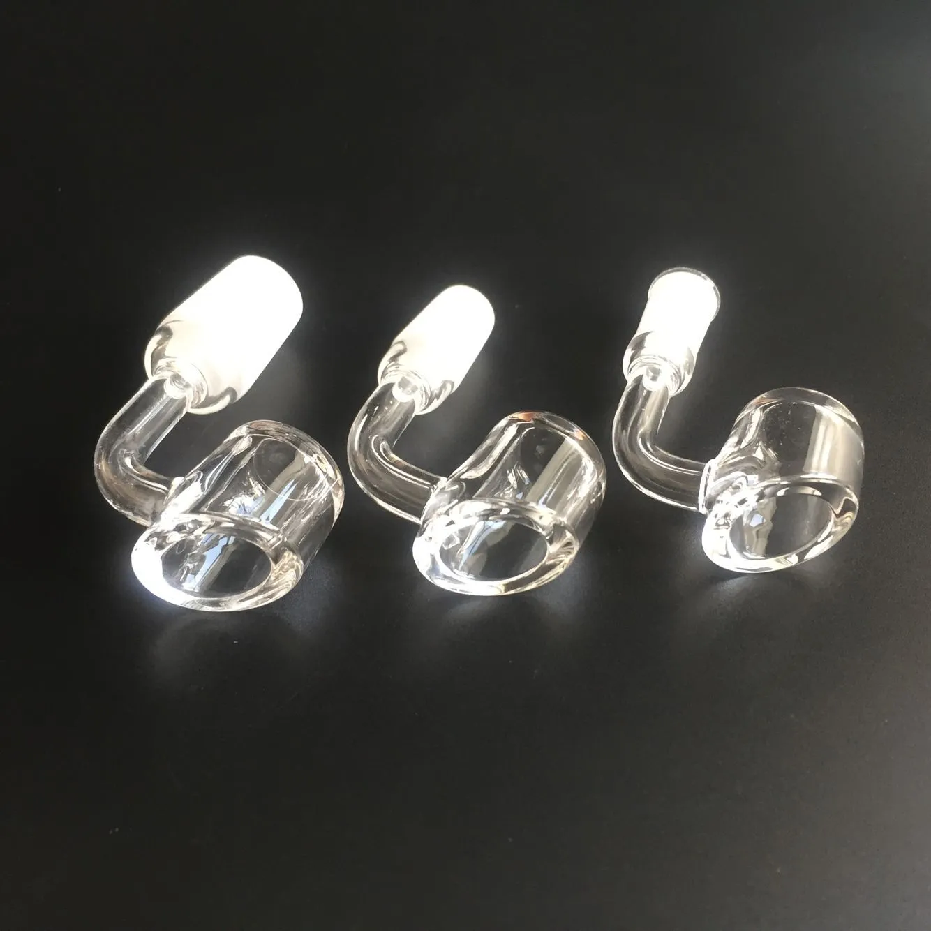 4mm 90 degrés d'épaisseur club quartz banger domeless quartz banger avec clair 10mm 14mm 18mm mâle femelle joint 100% Real Quartz