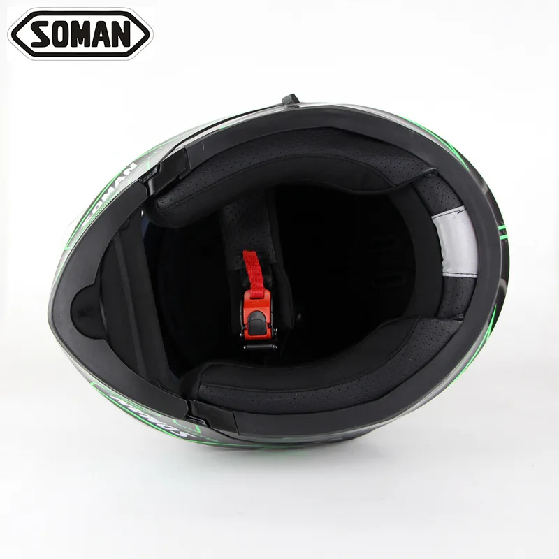 Soman 955 Мотоциклетные шлемы с двойными линзами Модель K5 Откидные мотоциклетные шлемы Casco DOT Approval9805471