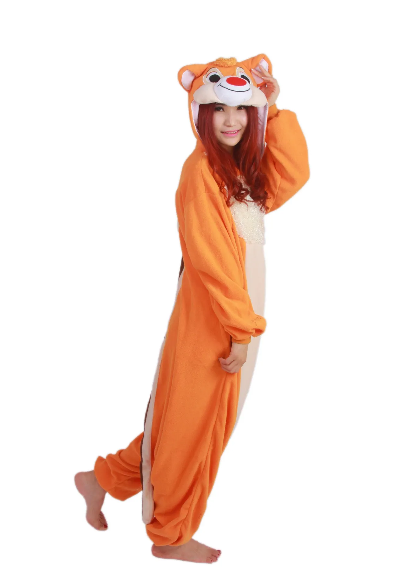 Costume da Chipmunk donne e uomini, animale, Kigurumi, in pile polare, la festa di Capodanno, Carnevale di Halloween, benvenuto Drop Shipping