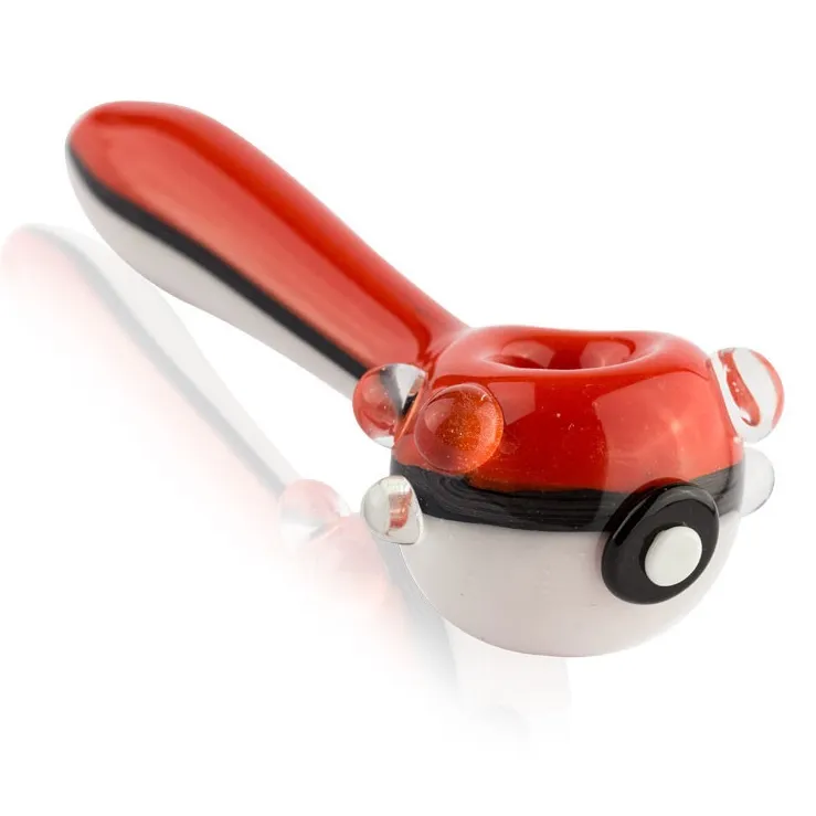 4.5 인치 Pokeball 흡연 파이프 Pokeball Hand Spoon 파이프 Pokeflute Monster Pipe Combo Bowls