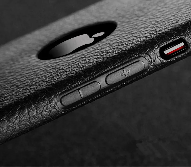 100 sztuk 0.8mm Linia skórzana Anit-FingerPrint Anti-Shock TPU Wstrząśnicze pokrywa Case Telefon dla Samsung Galaxy S7 Edge S8 Plus Note 8
