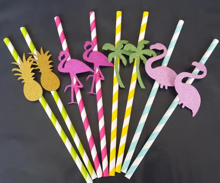 Tropical Flamingo Cocktail Straw Summer Beach Pool Hawaiian Party Pineapple  Luau Umbrella Straws Wedding Birthday Hen Night Fun Decoration From  Jessie06, $0.24