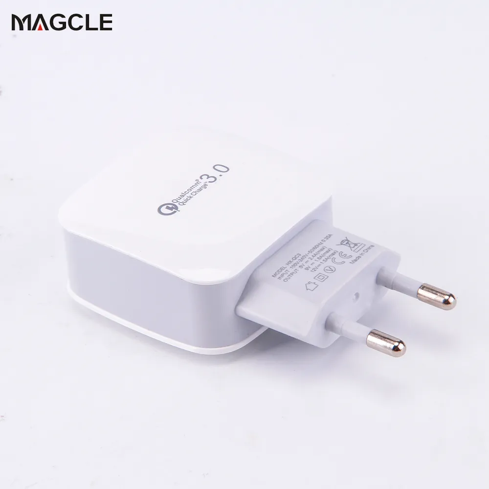 Caricabatteria da viaggio USB per caricabatterie rapido per telefono cellulare Qualcomm Quick Charge 3.0 per caricabatterie rapido Samsung S6 S7 Xiaomi 5 4 LG Huawei