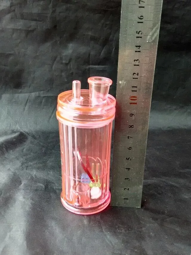 2色のホーカーアクリル、水道パイプガラスボッツHOOAKAHS 2つの機能オイルリグの2つの機能ガラス玉