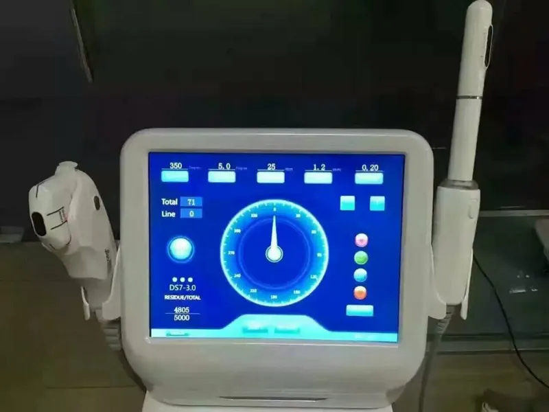 2 in 1 Taşınabilir Yüz HIFU Zayıflama Yüz Germe Yüksek Yoğunluklu Odaklı Vajinal Sıkma Özel Bakım Makinesi