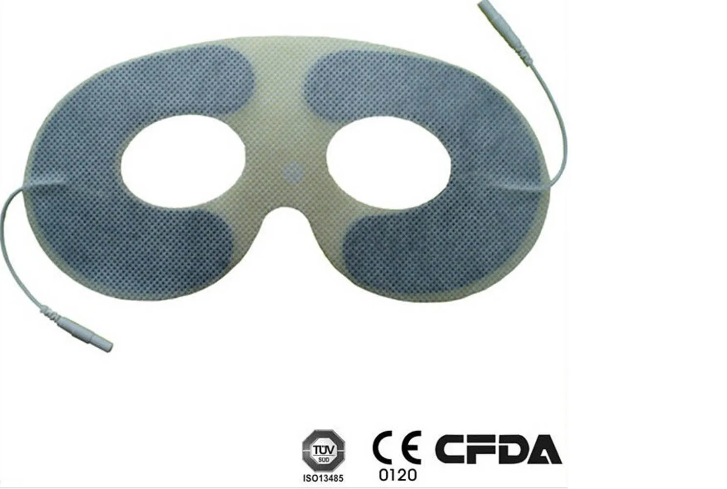 High Quality Premium Non-woven Face Shape Eye/Head Massage Electrode Pads for Tens/ems Unit with Button,FDA Cleared