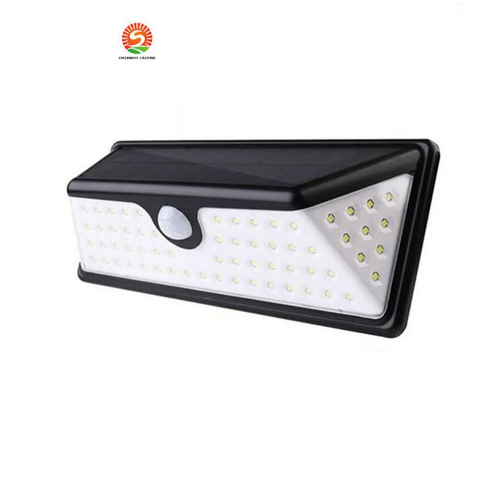 73 LED LED SOLAR PIR Lights 730LM Wodoodporna Wodoodporna Czujnik ruchu Lampa Słoneczna LED Patio Lampy Ścienne Lampy Ogrodowe Światło