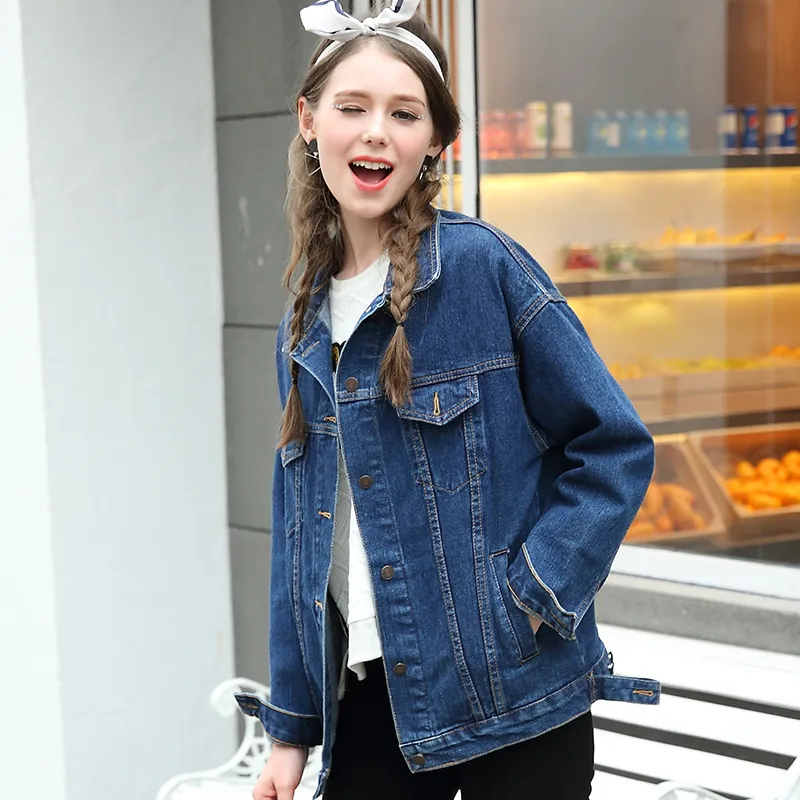 Autumn Fashion Womens Plus Jeans Denim Jacket With Turndown Collar And Slim  Fit From Kong01, $21.34 | DHgate.Com