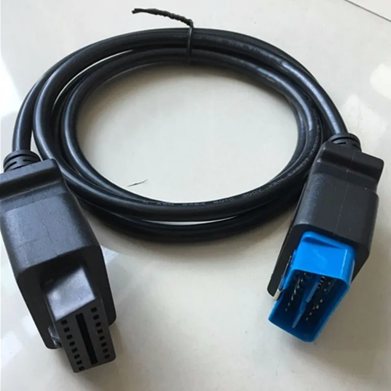 Promotiekeuze OBD2 kabelinterface Diagnostische kabelverlenging OBD II OBD2 16 PIN CONNECTER 16PIN tot 16PIN